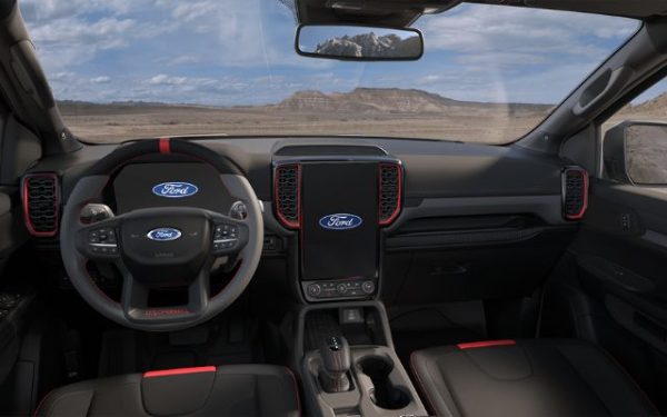 nuovo Ford Ranger Raptor interni