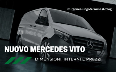 Nuovo Mercedes Vito ed eVito: dimensioni, interni e prezzi